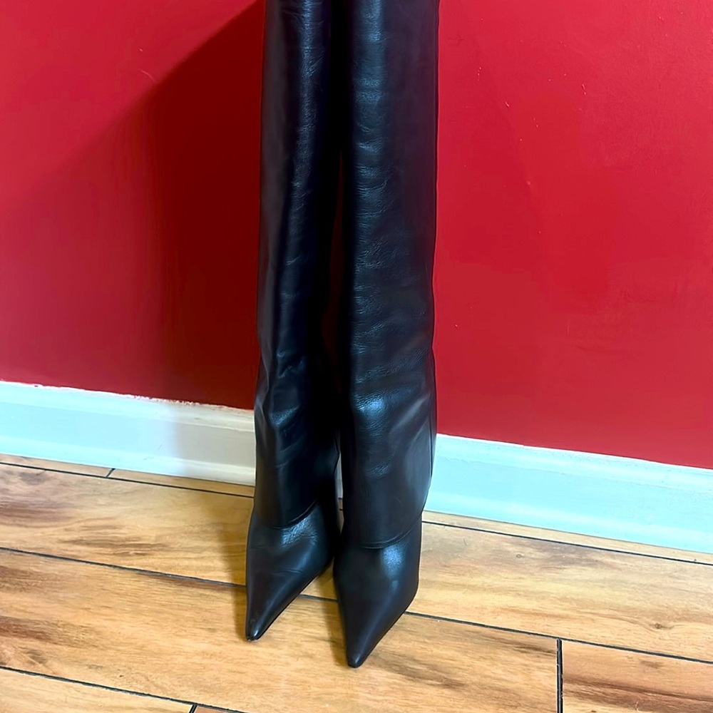 Gia Borghini Rosie   Black Boot EU size 39 closet clean out sale!